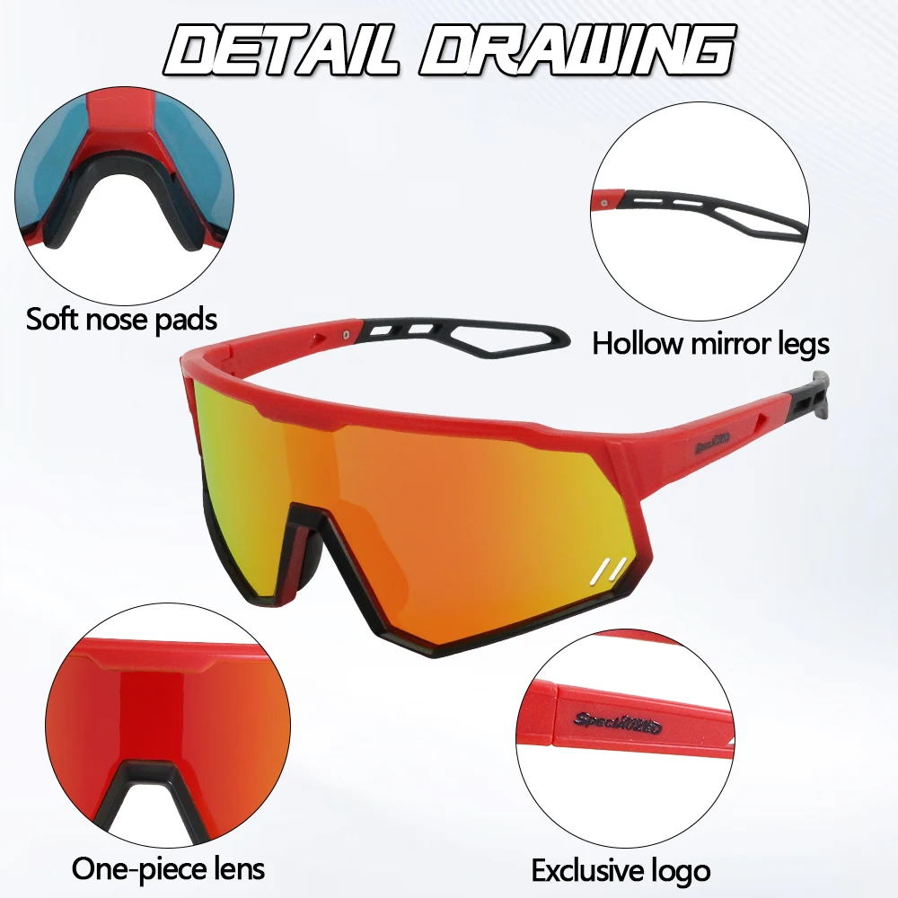 Unisex Photochromic Sports Sunglasses for Outdoor Activities with UV400 Protection