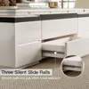 White Lift Coffee Table with 4 Chairs, 47 Inch Modern Coffee Table, Lift Coffee Table with Wheels and Drawers 6