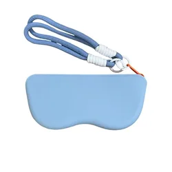 Compact Waterproof Silicone Sunglasses Protective Pouch (Sky Blue)