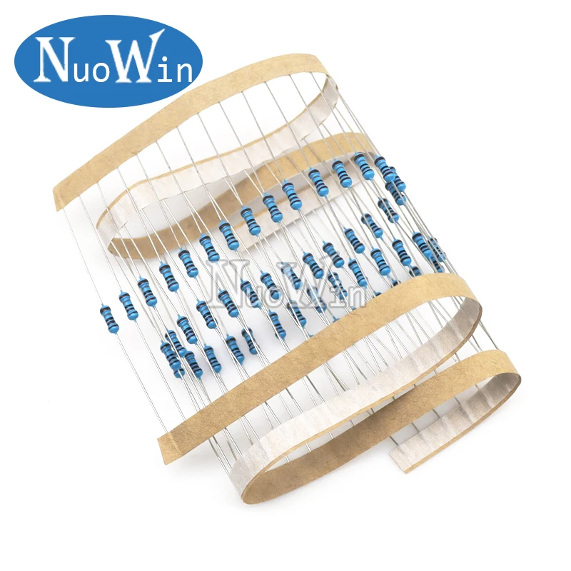 2500pcs/Lot 50 Values 1R-10M ohms 1/4W Metal Film Resistor KIT Resistance 1% Assorted Set