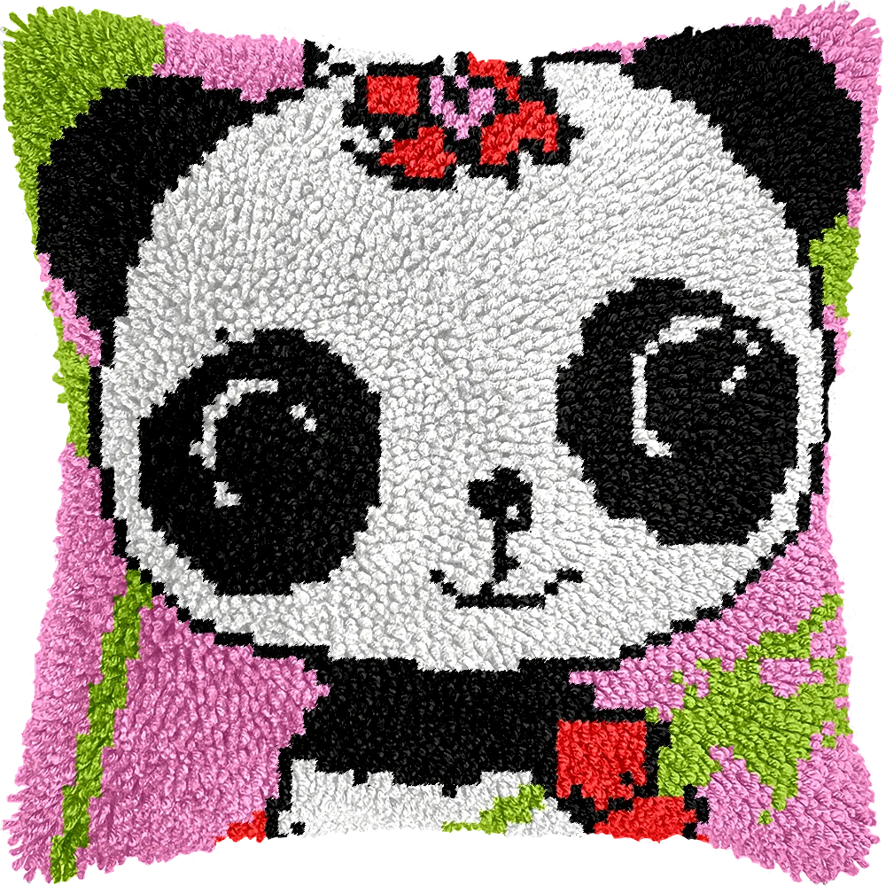 DIY Pillow Handcraft Wool Latch Hook Kits Cross Stitch Animals Embroidery Cushion Cover Christmas Segment Materials Package