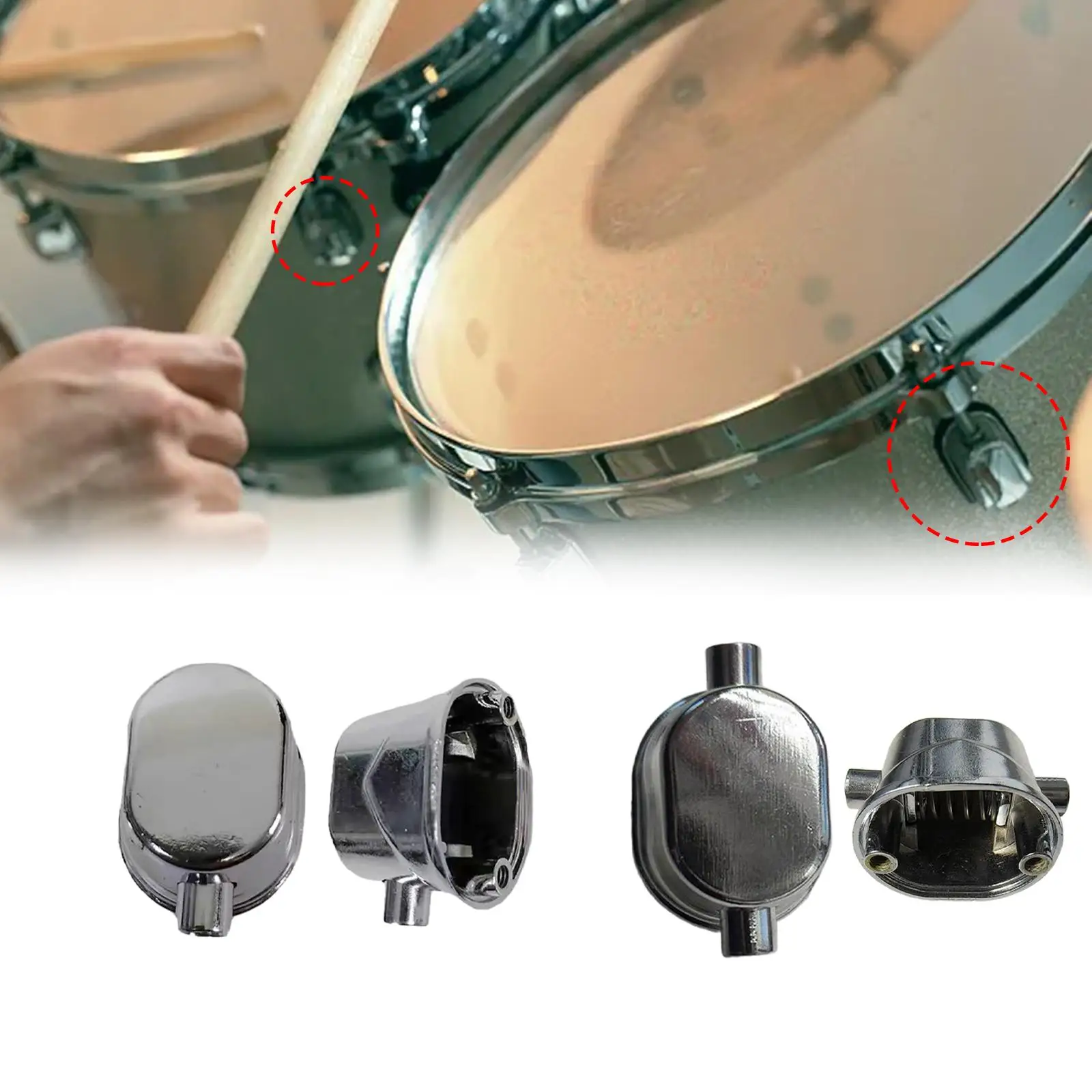 2Pcs Snare Drum Lug, Drum Lugs Hook, Accessories, Drums Ear for Snare Parts