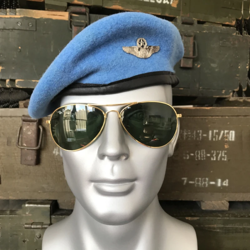 US Military Beret Army Soldier Group Hat Men Women Field Training Combat Tactical Caps  Uniform Accessories Woolen Hat Unisex 4