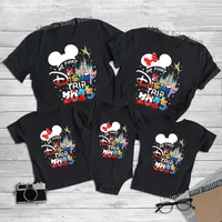 My First Disney Trip 2025 Family Matching Shirts Funny Look Father Mother Kids Tshirts Tops Matching Disney Vacation Outfits 2