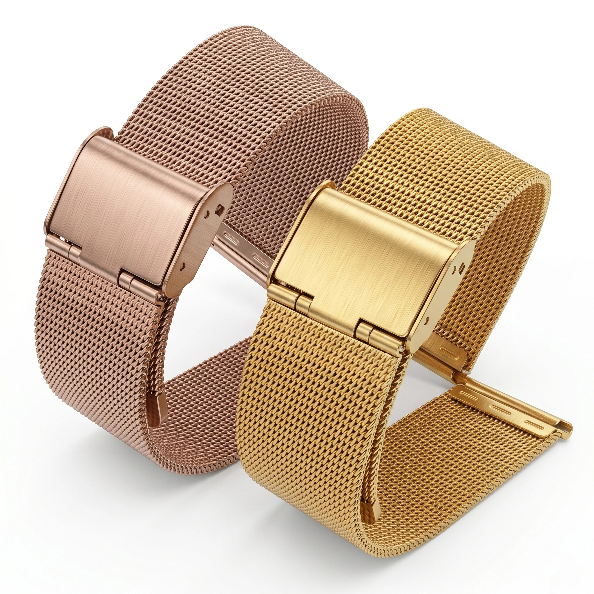 Universal Milanese Mesh Stainless Steel Breathable Watch Band Replacement Strap