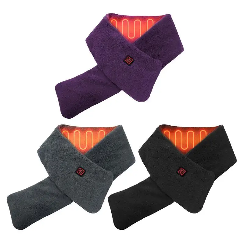 

USB Rechargeable Heating Scarf Smart Electric Scarf Cycling Hiking Winter Neck Protection Skiing Camping Traveling Heating Scarf