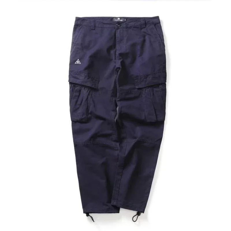 NANAMEEI - Pantalones Cargo Para Hombre, Ajuste Relajado, Casual, De