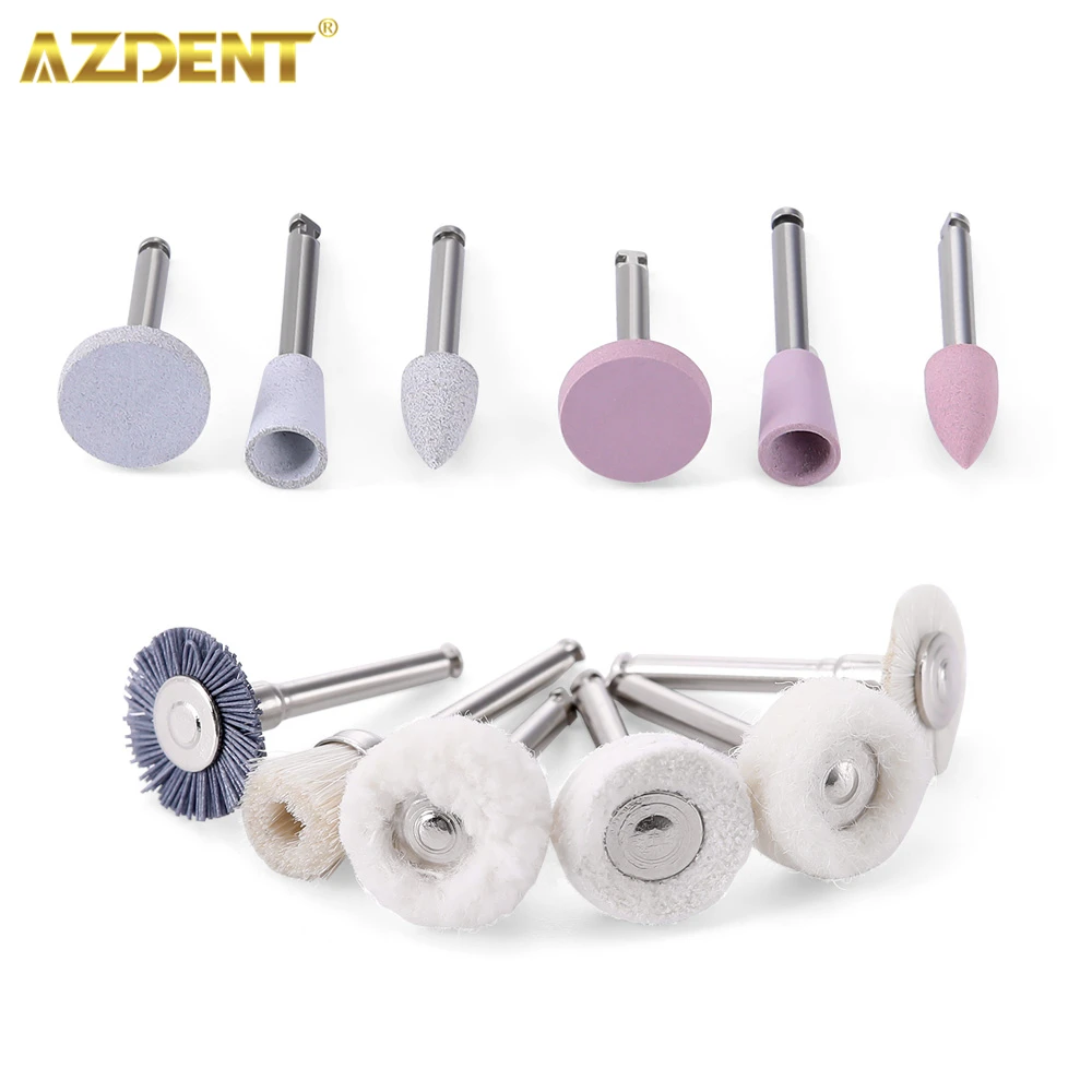 Dental Composite Polishing Kit - 12-Piece Set for Porcelain and Natural Teeth Polishing