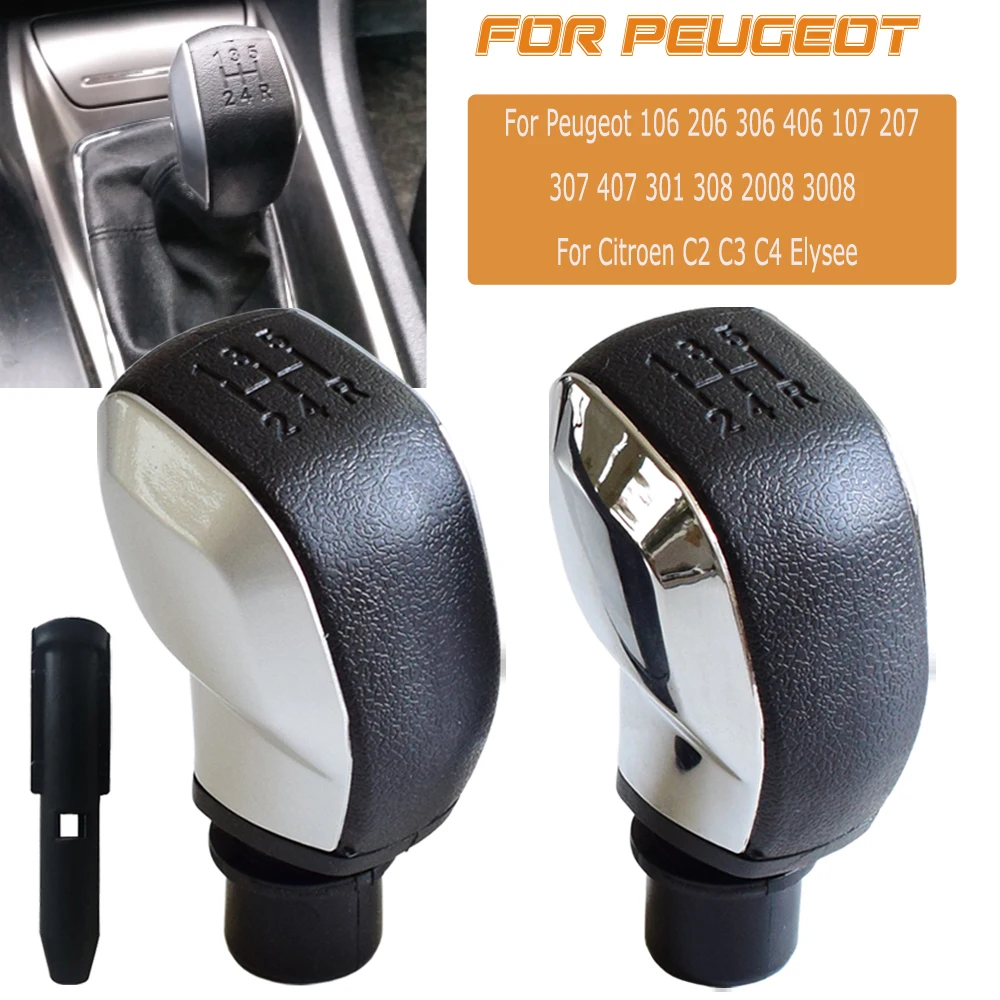 Gear Shift Knob Sports Lever 5 Speed For Peugeot 106 206 306 406 107