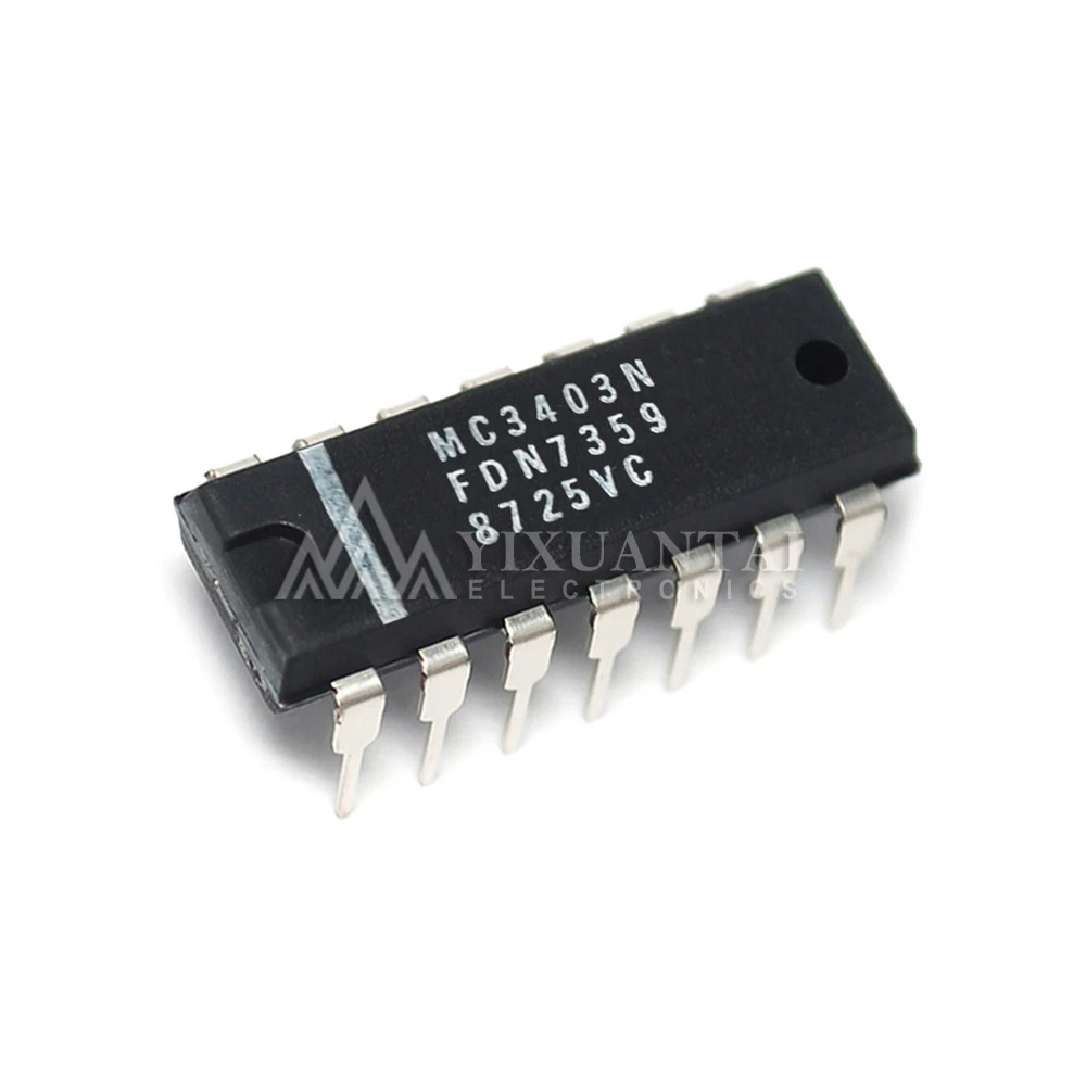 5 Stks/partij Mc3403n Ic Opamp Gp 4 Circuit 14dip Nieuw Origineel