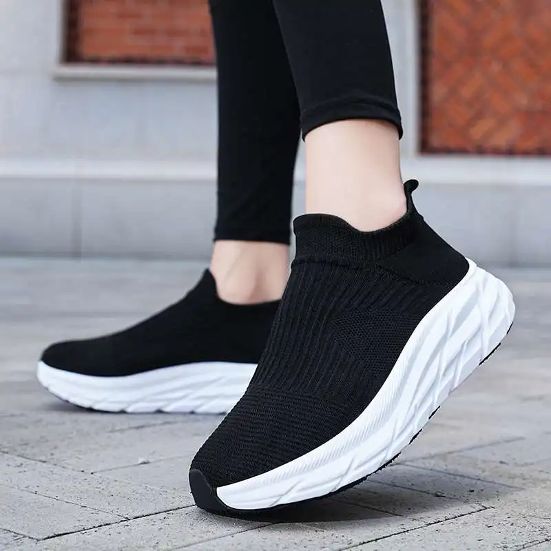 MWY Fashion Women's Sneakers Shoes Wedge Socks Comfortable Woman Shoe vulcanized Shoes Zapatilla Deportiva Mujer Size 36-44