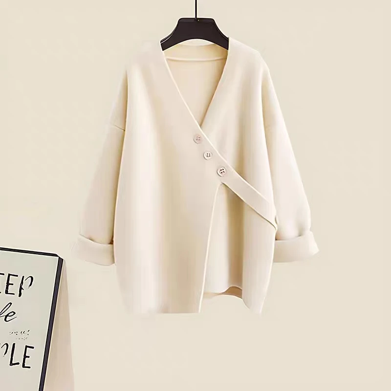 2023 Autumn Winter New Sweater Tops Skirts 1 or Two Piece Set Korean Lady Graceful Knit Pullover Skirt Outfits Solid Knitwear