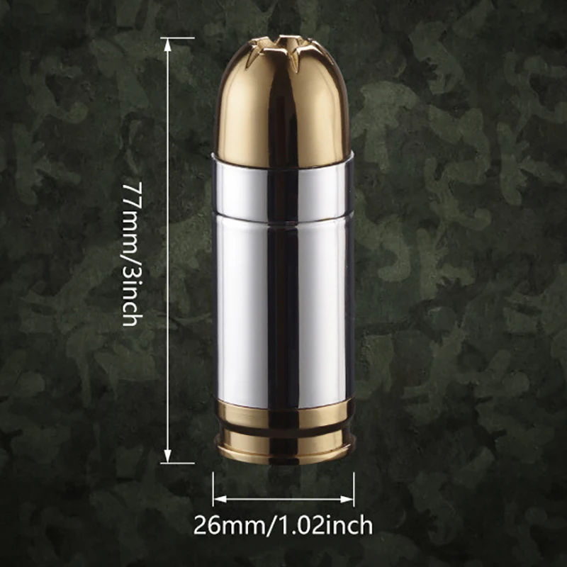 Flame Torch Lighter Creative Mini Bullet Windproof Bullet Jet Flame Butane Gas Refillable Lighter BBQ Flame Ignition Tools