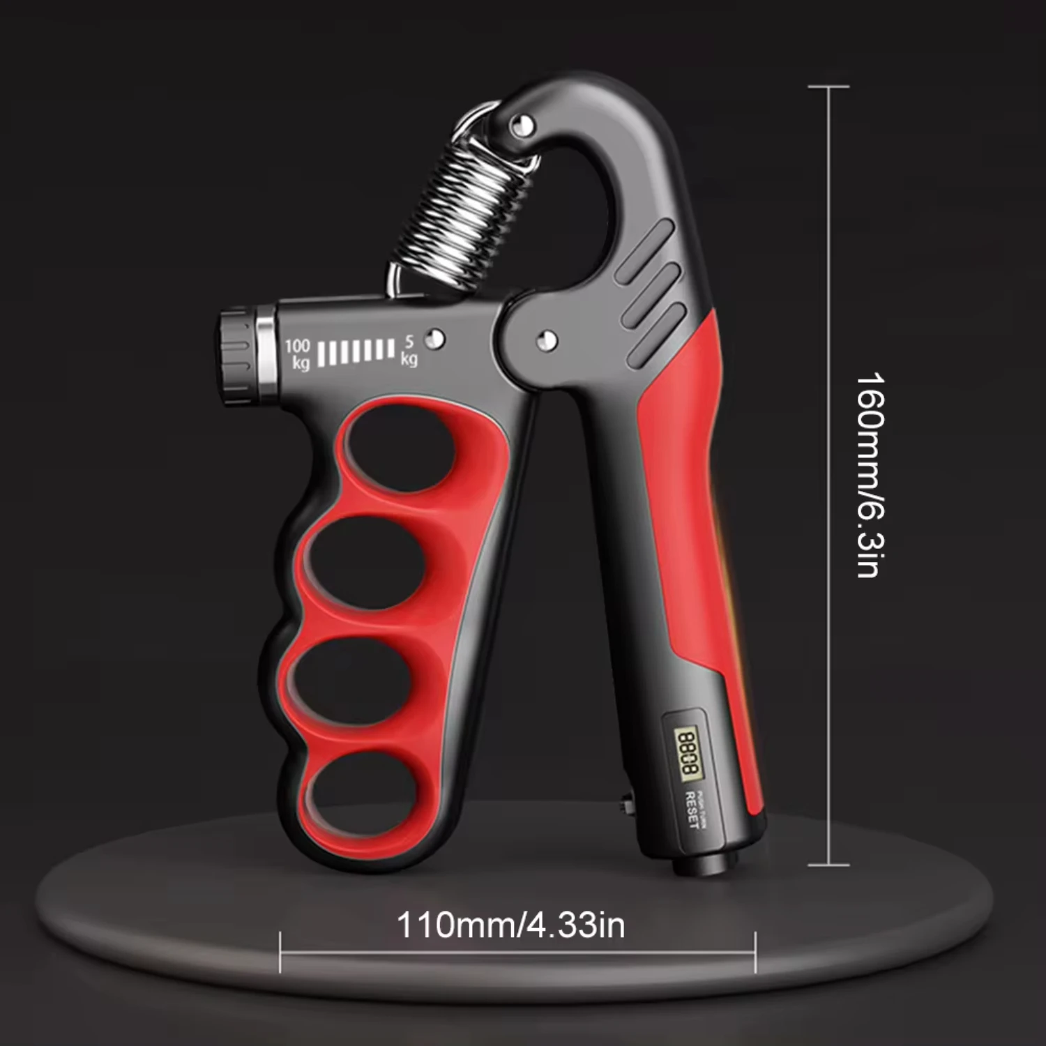 5/100KG Grip Strength Trainer Wrist Expander Adjustable Resistance Finger Exerciser Muscle Building Strength Hand Gripper