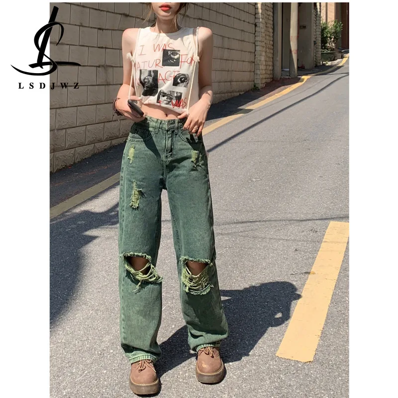 

Baggy Jeans Woman High Waist Women's Pants Female Clothing Newjeans Vintage Clothes Denim Korean Fashion Streetwear Y2k