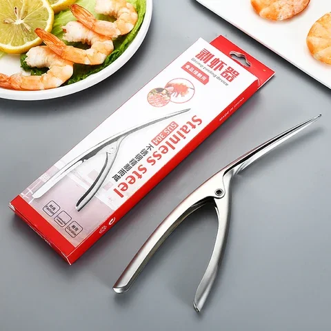 

Shrimp Peeler Kitchen Appliances Portable Stainless Steel Shrimp Deveiner Lobster Practical Kitchen Supplies Fishing Knife Tools