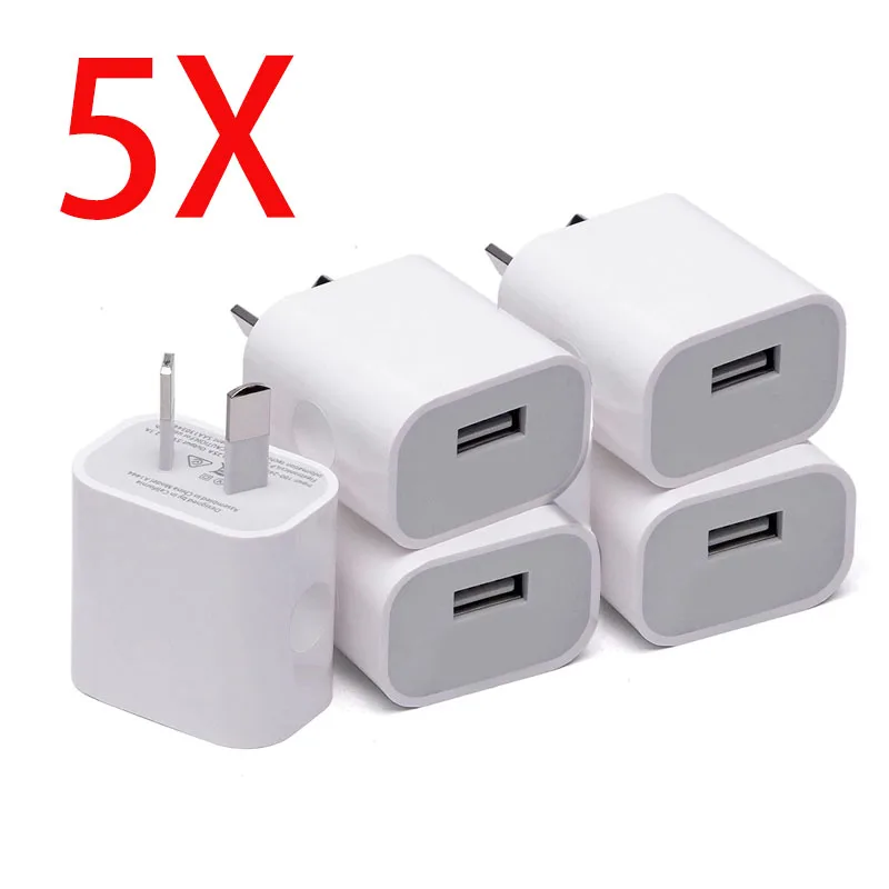High-Speed USB Wall Charger - Efficient 5V/2.1A Power Adapter for Mobile Devices, SAA Certified