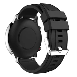 Premium Silicone Watch Strap Replacement - Universal Fit for 22mm (Black)