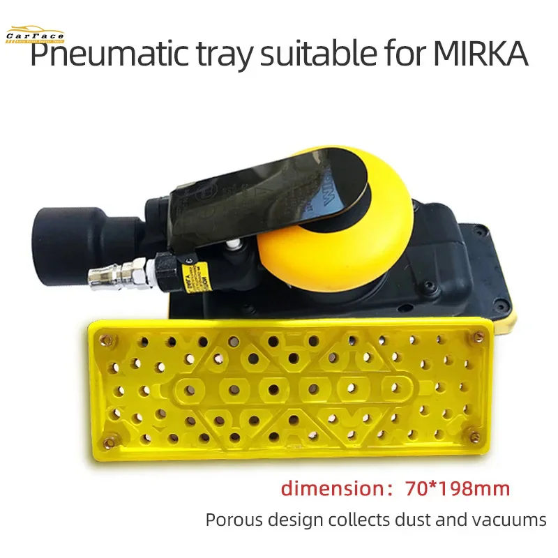 Suitable For Mirka Rectangular Sandpaper Machine Tray 70&times;198mm Pneumatic Sand Bed Tray Dry Sander Base Accessories