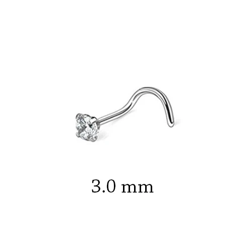 1 قطعة الجراحية الصلب كريستال تشيكوسلوفاكيا الأنف الدائري L شكل الأنف ترصيع مربع الأنف ثقب مجوهرات للجسم Nariz Lote للنساء
