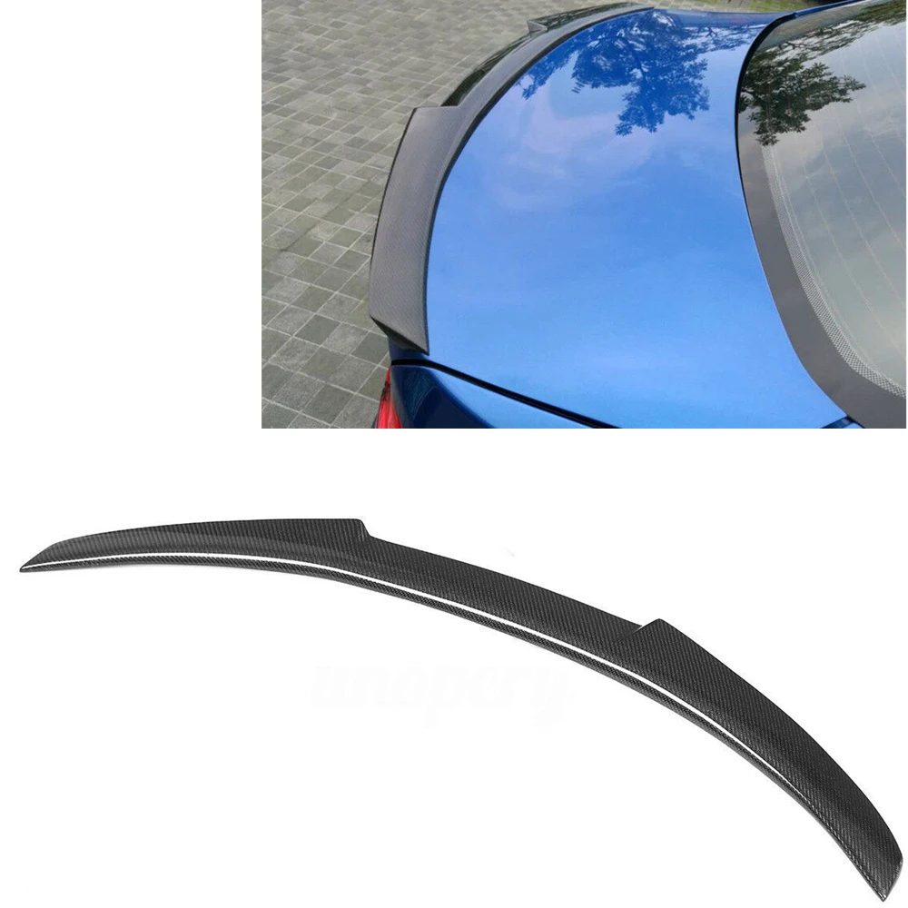 

For BMW 5-Series F10 F18 M5 520i 525i 528i 530i 535i Sedan 4-Door 2011-2017 M4 Style Carbon Fiber Trunk Rear Wing Lip Spoiler