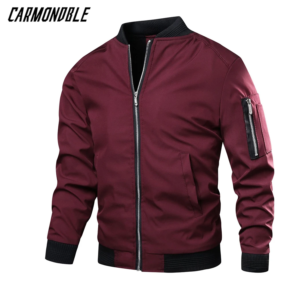 CARMONDBLE Spring Autumn Cycling MTB Jacket Baseball Clothing Male Motocross Coat Mountain Bike Outerwear Giacche Da Trekking