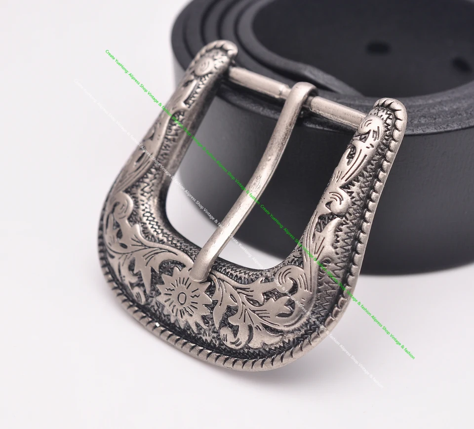 Fibbia Per Cintura Più Piccola In Stile Occidentale, Leggera, Vintage. Finti Accenti Turchesi - Italia - Foto 9