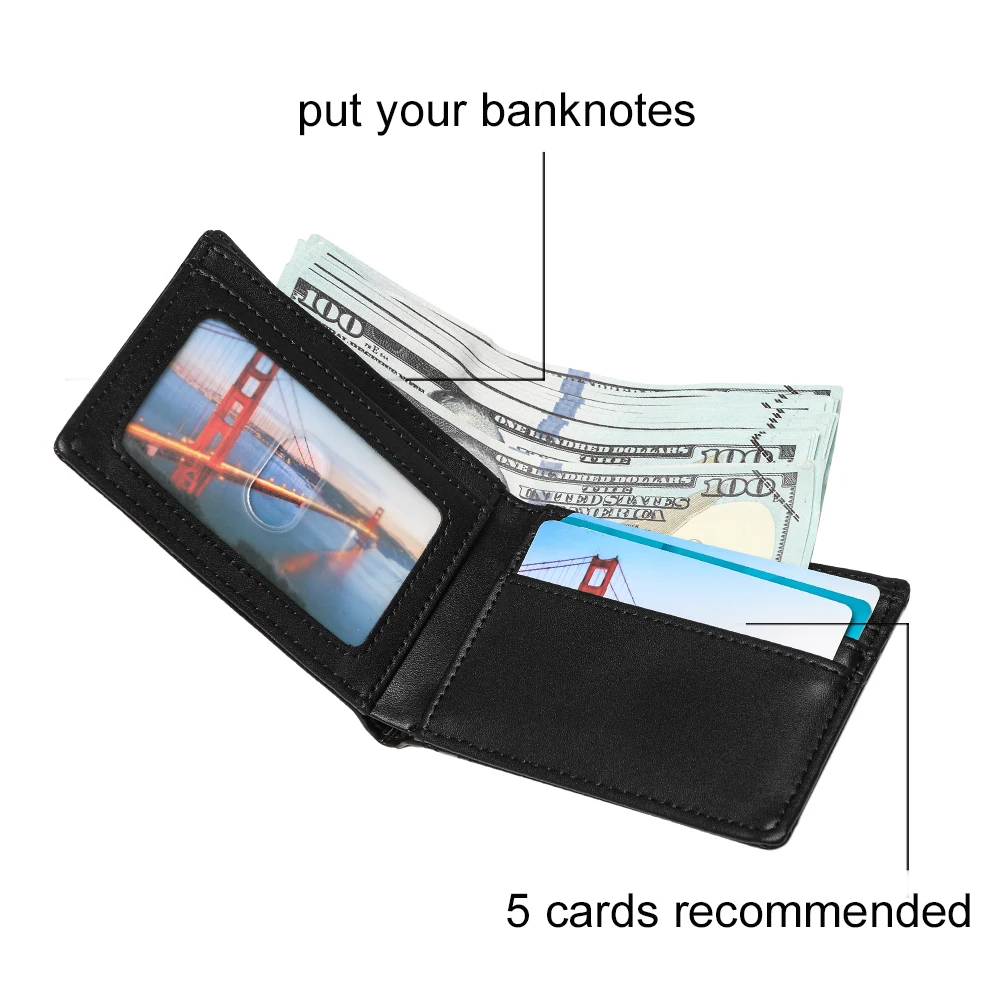Wallet GPS Card Holder Wallet for Men Smart Card Holder  Wallet for Men With Tracking Device  FindMy for Android, Best Men  Gift 2