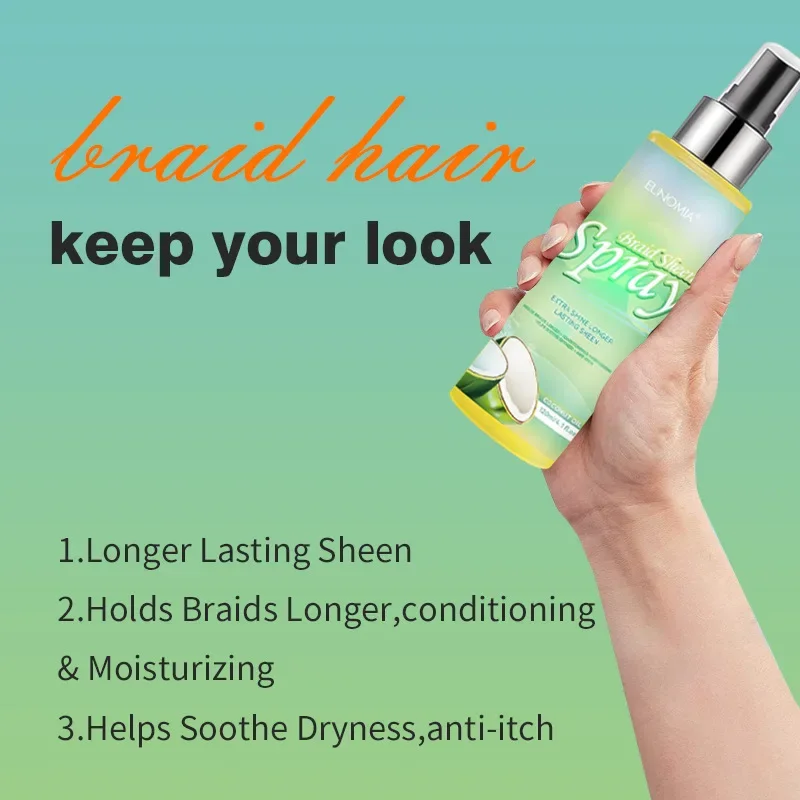 Hair Care Styling Lightweight Hydrating Nourishing and Anti Itching Braid Sheen Spray Hair Mousse curly hair mousse