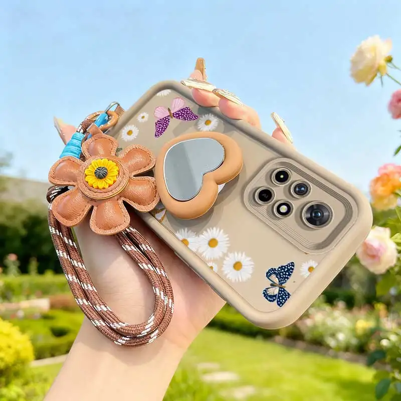 Colored Butterfly Phone Case Set with Lanyard and Craft Embellishments