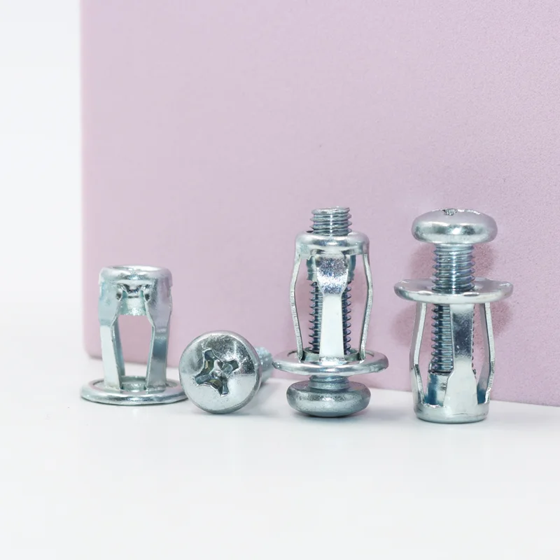 Description Picture 6 of itemJack Nuts Screw Petal Shape Rivet Nut Bolt Kit Expansion Metal Rivetnut Panel License Plate Clamp Lock Iron M4 M5 M6 Jack Nut