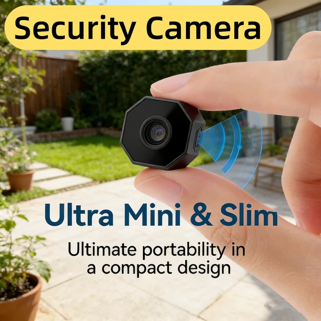 Mini caméra WiFi 4K HD, caméra miniature sans fil, moniteur de sécurité intelligent, vision nocturne, télécommande, caméscope de protection domestique, NOUVEAU 1