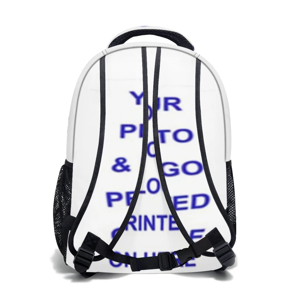 Custom Customized your name and photo High Waterproof College Backpack Laptop Travel Book Bag 17inch Suit(Lunch Bag,Pencil Case) 4