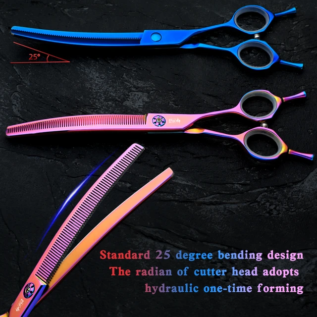 8 inch pet hairdressing scissors set color set high class pet