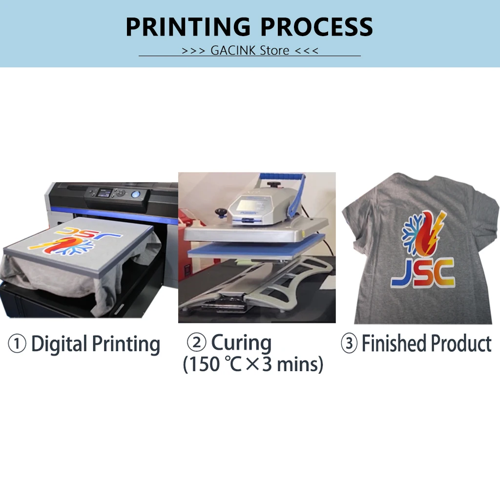 DTG Pre-Treatment Liquid 1000ML/Bottle For Textile Ink Garment Ink Light And Dark Colored Pre-Coating DTG Printer
