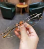 Luxury Square Frame Myopia Glasses Office Women Men Anti-blue Light Near Sight Eyeglasses Unisex Goggles Diopters 0 To -5.0 3