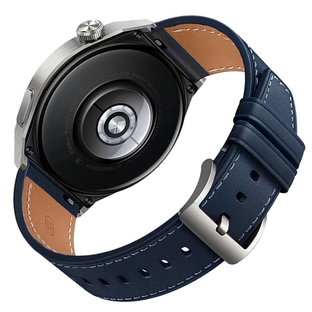 22mm Leather Strap for Garmin Watches - Compatible Replacement Watchband