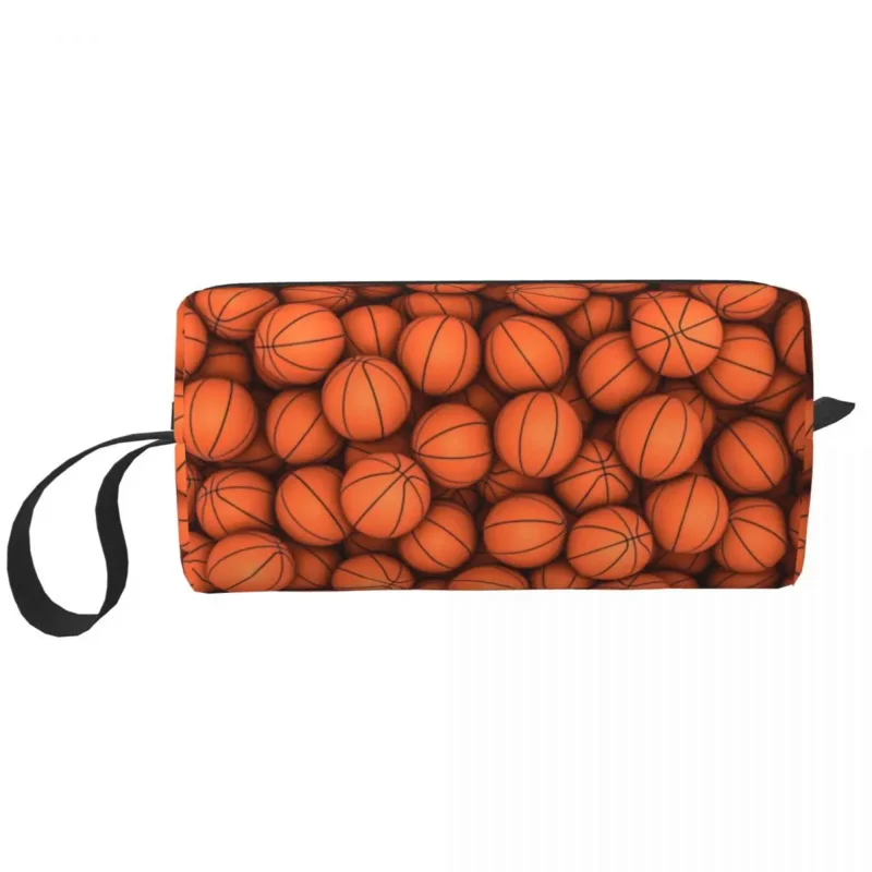 

Basketball Sport Pattern Makeup Bag Women Travel Cosmetic Organizer Fashion Storage Toiletry Bags