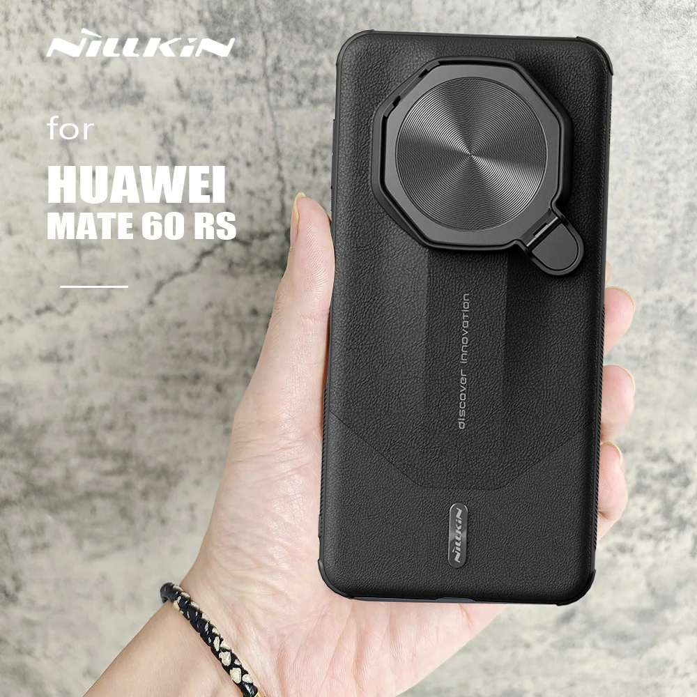 

Nillkin for Huawei Mate 60 RS Case Camshield Prop Leather Cover Camera Stand Case for Huawei Mate 60 RS Privacy Lens Case