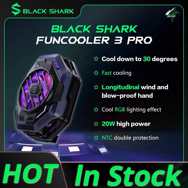 Original Black Shark Cooler 3 Pro Gaming Cooler Funcooler 2 Pro Smart Funcooler Per Xiaomi Black Shark Nubia Lenovo Phone