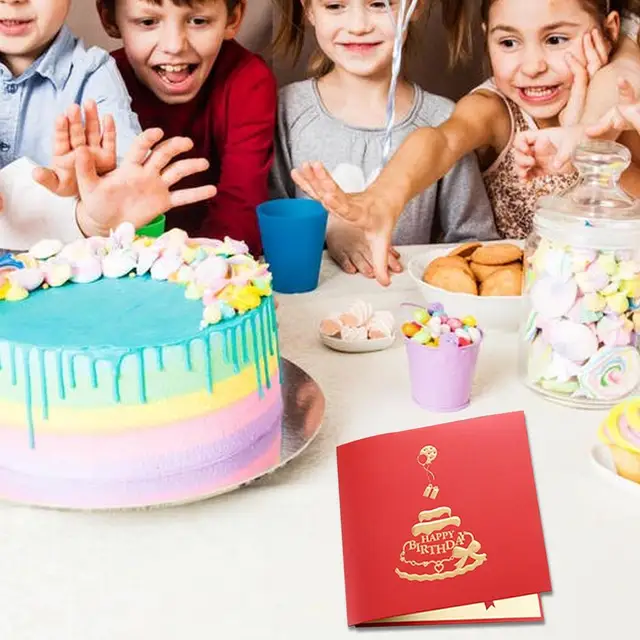 Biglietto di compleanno biglietto di auguri leggero musicale con torta di  compleanno in su cartoline di buon compleanno regalo per mamma moglie  sorella ragazzo ragazza amici - AliExpress