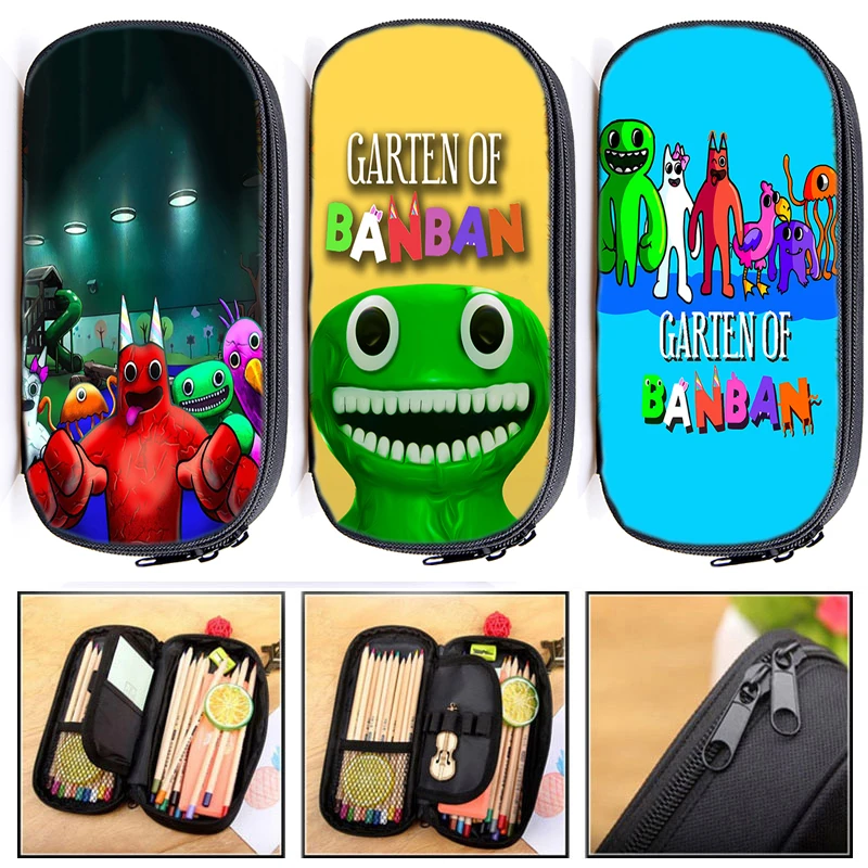 Jogo garten de banban caso de lápis grande capacidade saco kawaii anime  figura lápis bolsa papelaria volta para a escola crianças presentes  brinquedos - AliExpress