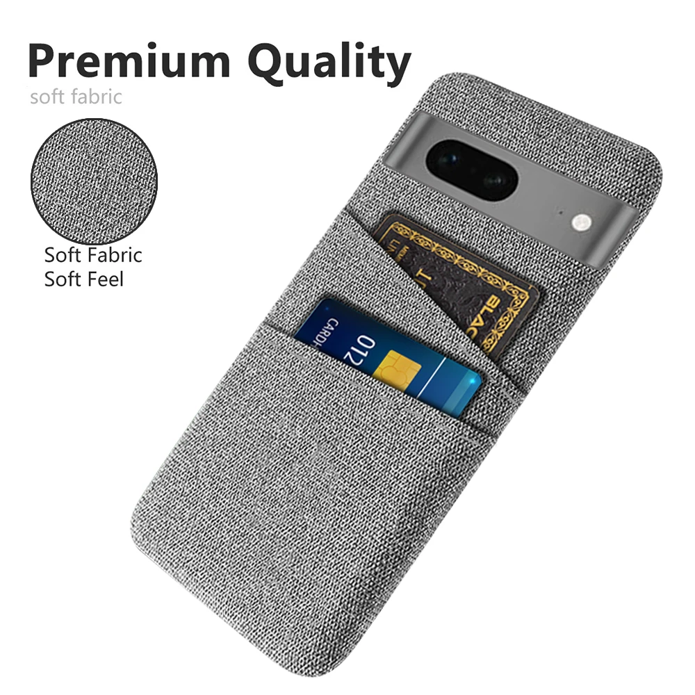 Custodia Per Carte Per Google Pixel 7A Dual Card Fabric Cloth Business Cover Per Google Pixel 7A Cover Per Pixel 7A 7 A Coque Funda