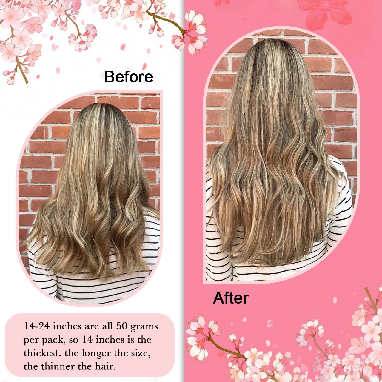 Micro Ring Highlights Hair Extensions Brown Blonde Cold Fusion Micro Link Hair Extensions Human 1g/s 50g Beads