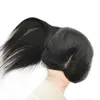 4 Sizes Silk Base Virgin Human Hair Women Toppers 3 Clips Natural Scalp Top Base Black Brown Color For White Women 6