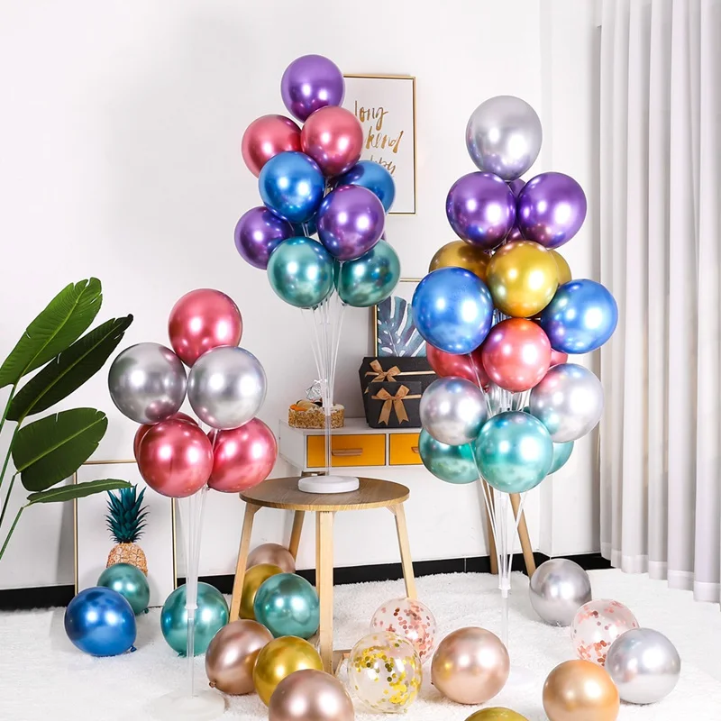 Balloon Stand Holder Birthday Party Decoration Set Party Balloon Set Birthday Balloon Set Balloon Stand Balloon Holder Column Support Accessories for Birthday Party Decor Baby Shower Wedding Party Decor
