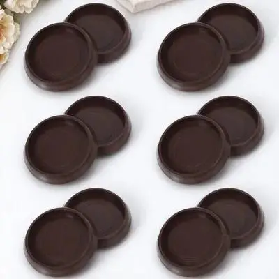 12Pcs 가구 캐스터 컵 고무 휠 그리퍼 의자 소파 테이블용 미끄럼 방지 바닥 보호대 무거운 가구 보호