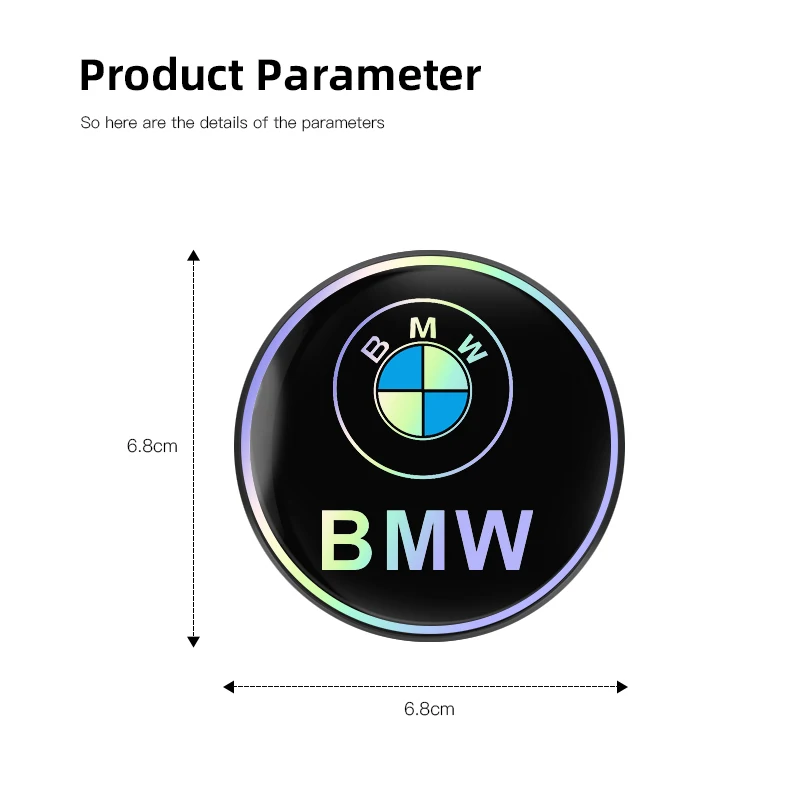 2개 자동차 엠블럼 컵받침 컬러 미끄럼 방지 매트 (BMW M E46 E90 E60 F30 G20 X1 X2 X3 X4 X5 X6 X7 i3 i4 i5 i7 M2 M4 용)