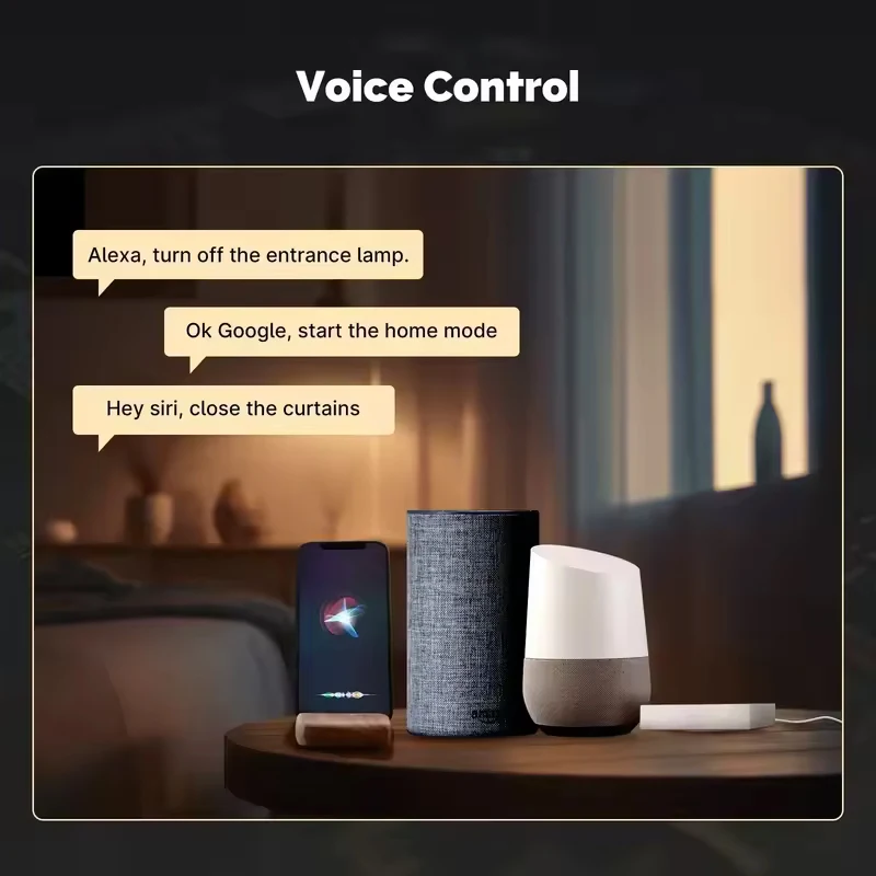 Tuya Smart Gateway Zigbee Matter Thread Support Voice Control Alexa Siri Homekit Smartthings Google Home