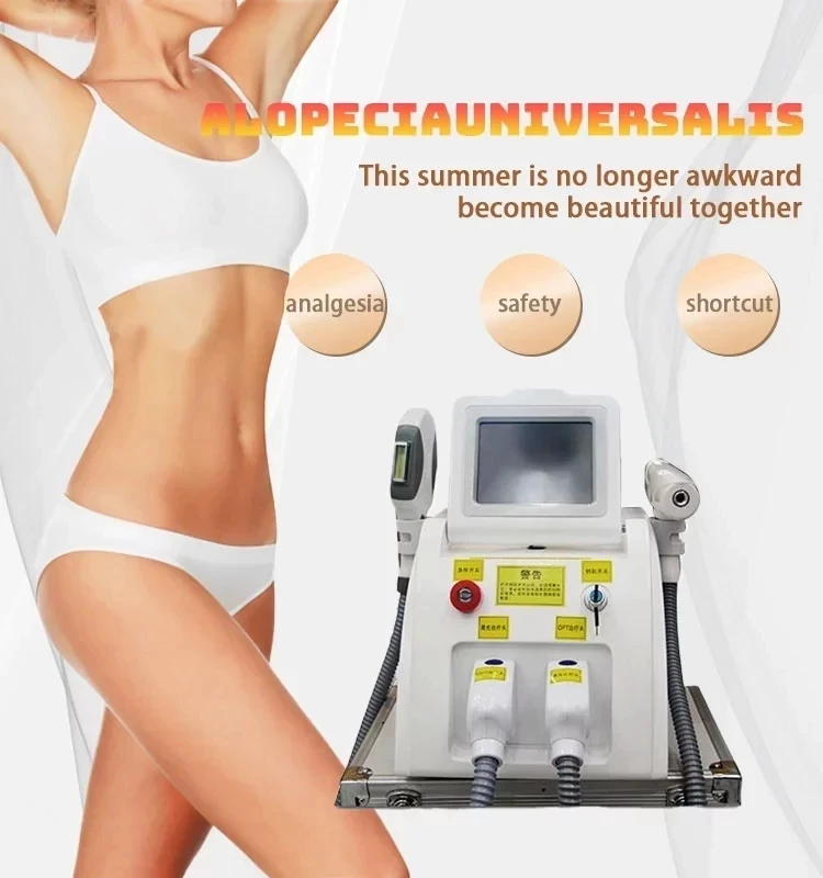 

Multifunction 2 in 1 IPL OPT Picosecond Laser Tattoo Hair Removal Face Lifting Machine